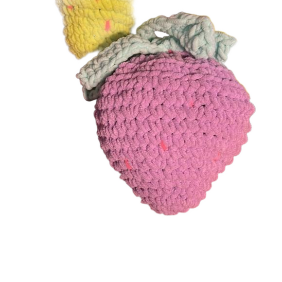 Crochet Strawberries Various Colors Available - Picture 3 of 3